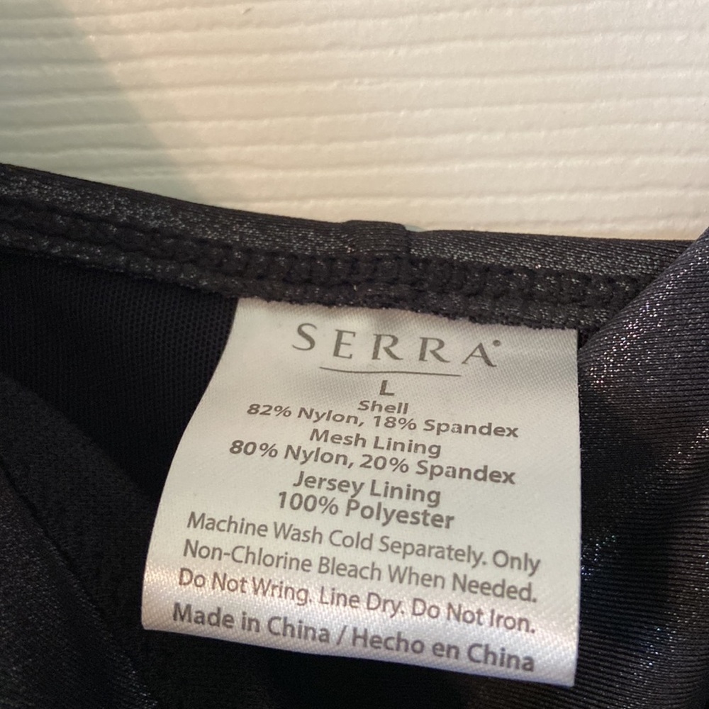 Serra Shimmering Black Ladies Swimsuit size L brand new - Picture 4 of 9